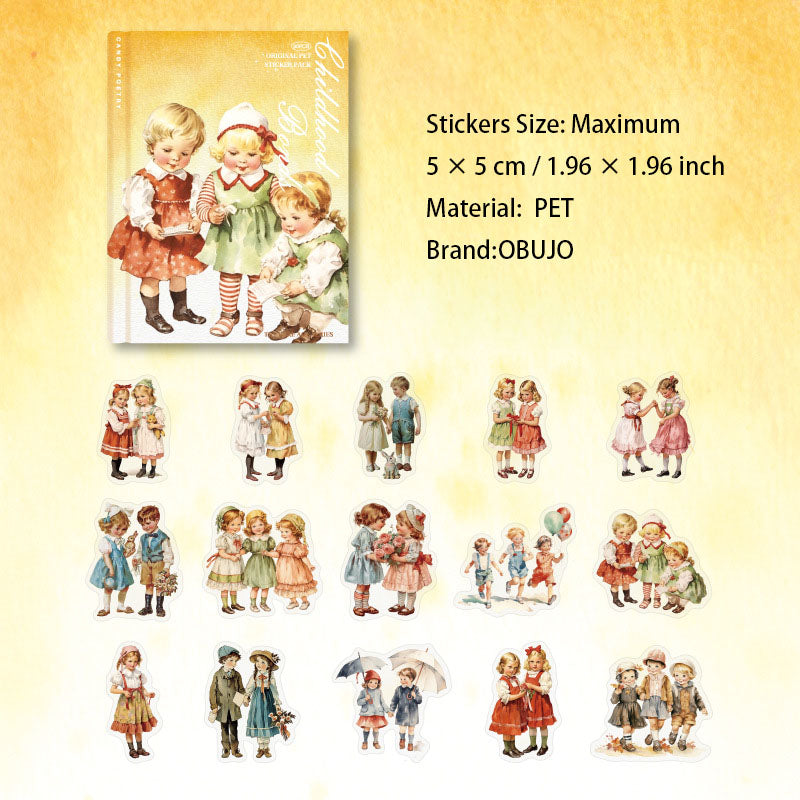 30 Pcs Childhood PET Stickers CZSD