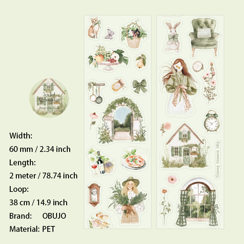 1 Roll Lifestyle PET Stickers Tape DCSG