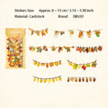10 Pcs Seasonal Party Themed Cardstock Stickers SZPD