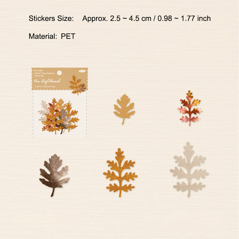 30 Pcs Hollow Cutout Paper Leaf YZSWJ