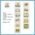 1 Roll Cartoon PET Stickers Tape TYHY