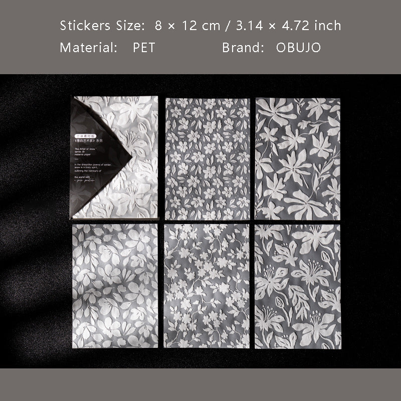 10 Pcs Texture Art Foam Stickers XYSJ