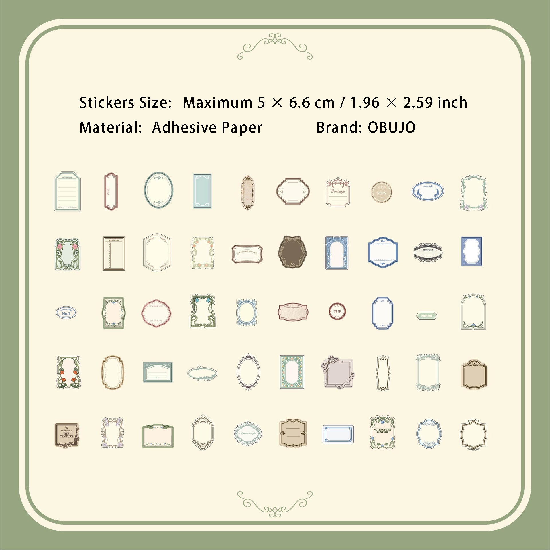 100 Pcs Lable Note Stikcers SJSZ