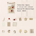 30 Pcs Vintage Journal Stickers PTDY