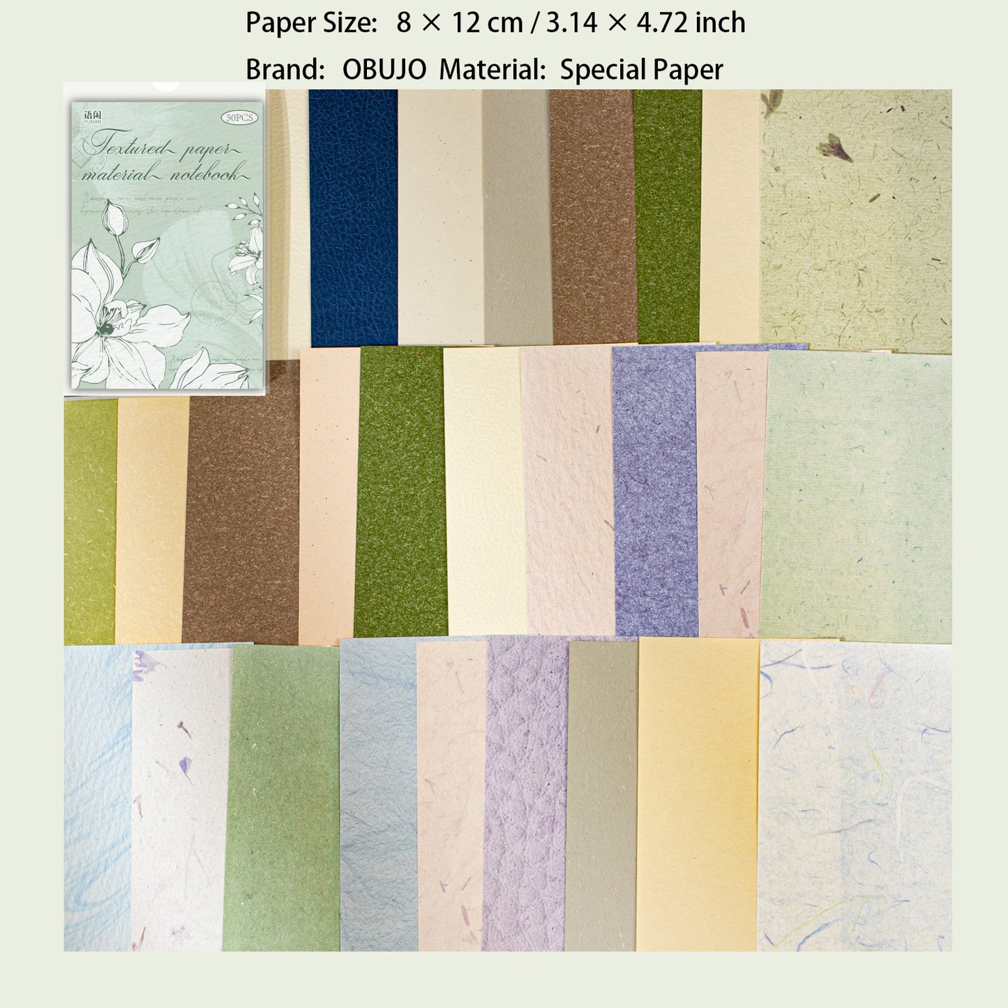 50 Sheets Basic Textured Journal Paper WLZJ