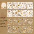 20 Sheets Autumn Theme Stickers Book QTQJ