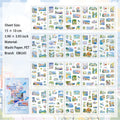 20 Sheets Seasonal Landscape Stickers Book FGSJ