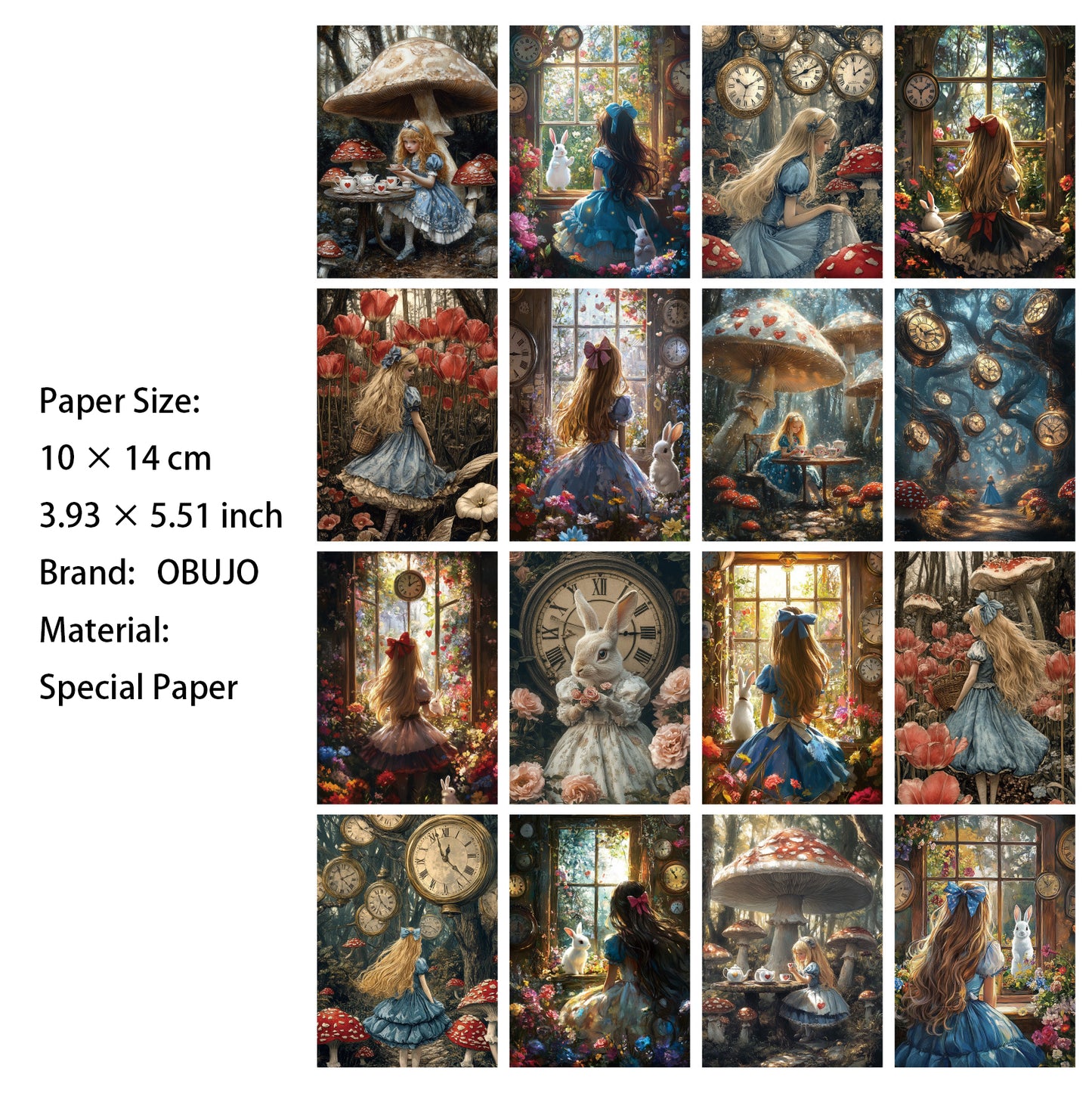 32 Sheets Fairy Tale Journal Paper FDTH