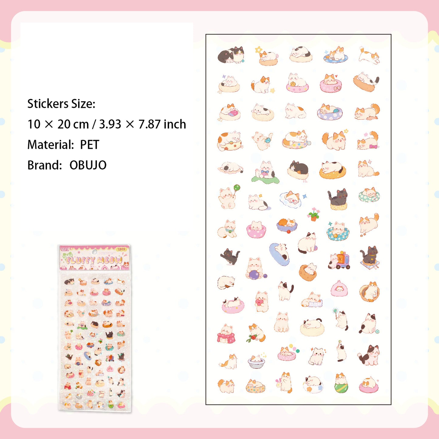 1 Sheet Cute Animal Planner Stickers KLMYJ