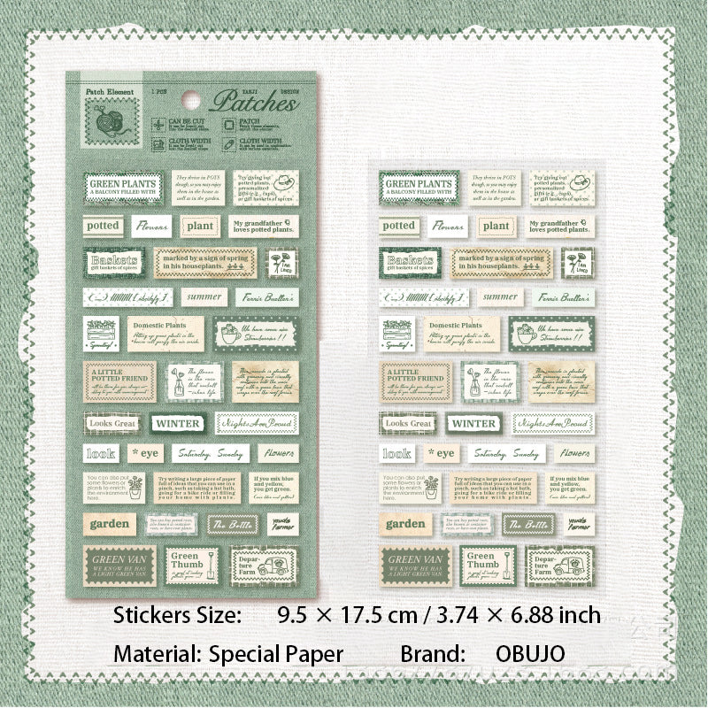 1 Sheet Vinage Quote Stickers BDBD