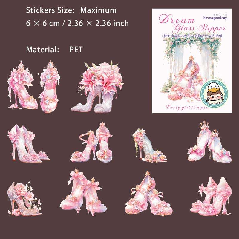 10 Pcs Dreamy Crystal High Heels MHSJX