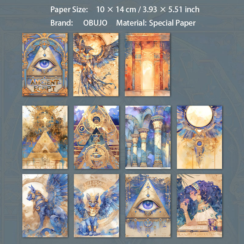 30 Pcs Egypt Themed Journal Paper SMAJ