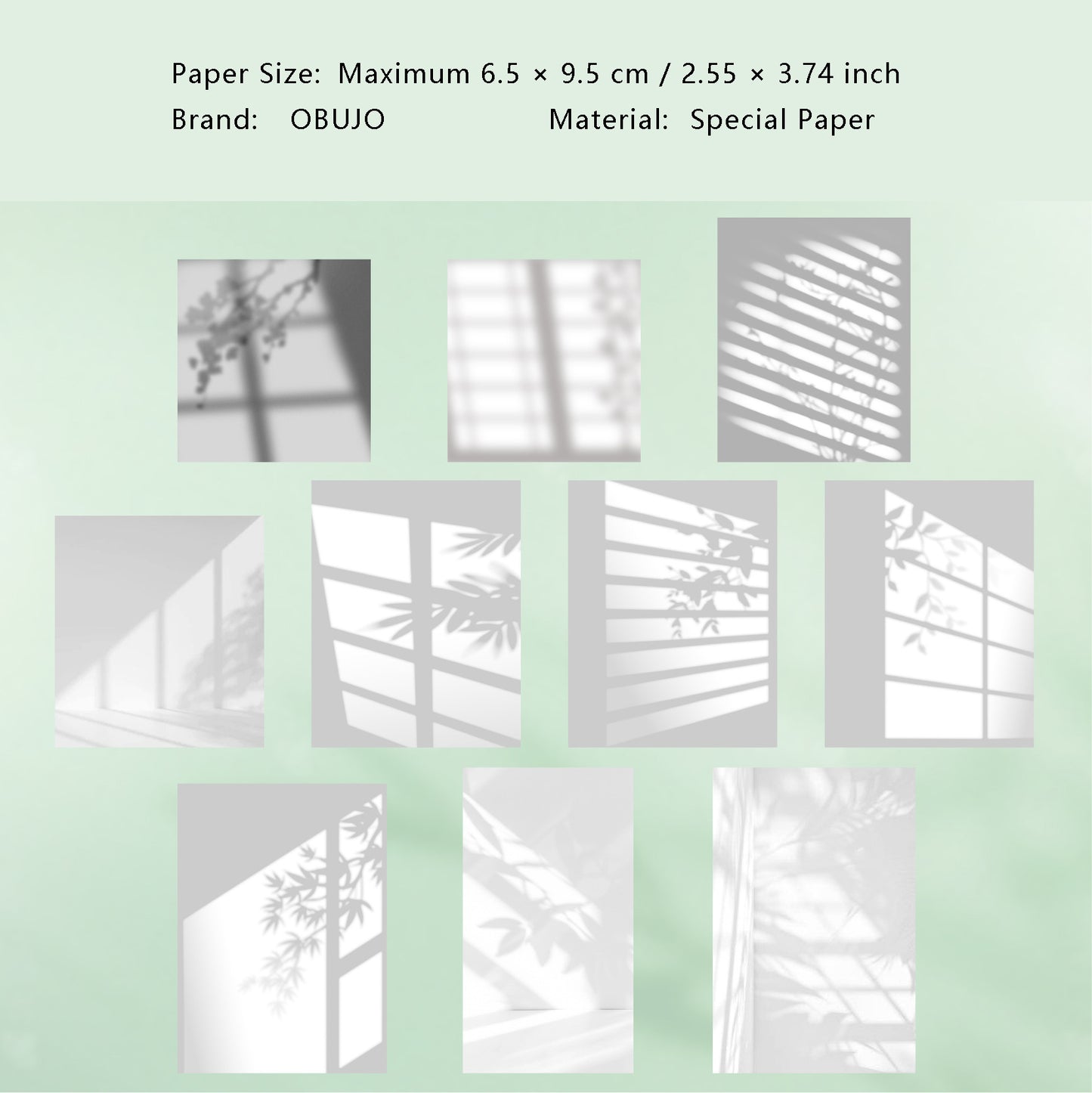 20 Pcs Shadow Theme Notpad GYQP