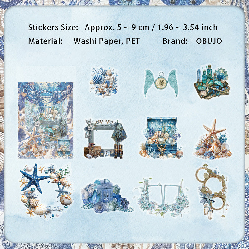 20 Pcs Vintage PET Stickers JFZJ