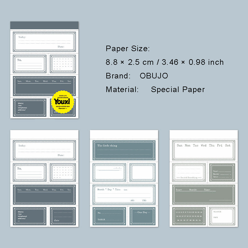 30 Sheets Vintage Notepad Paper XMHXL
