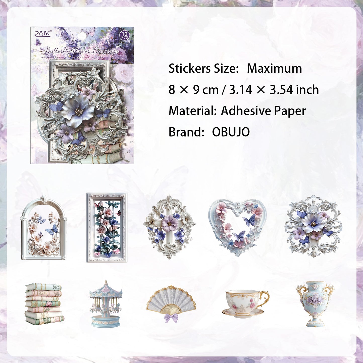 10 Pcs Aethetic Journal Stickers LYSH