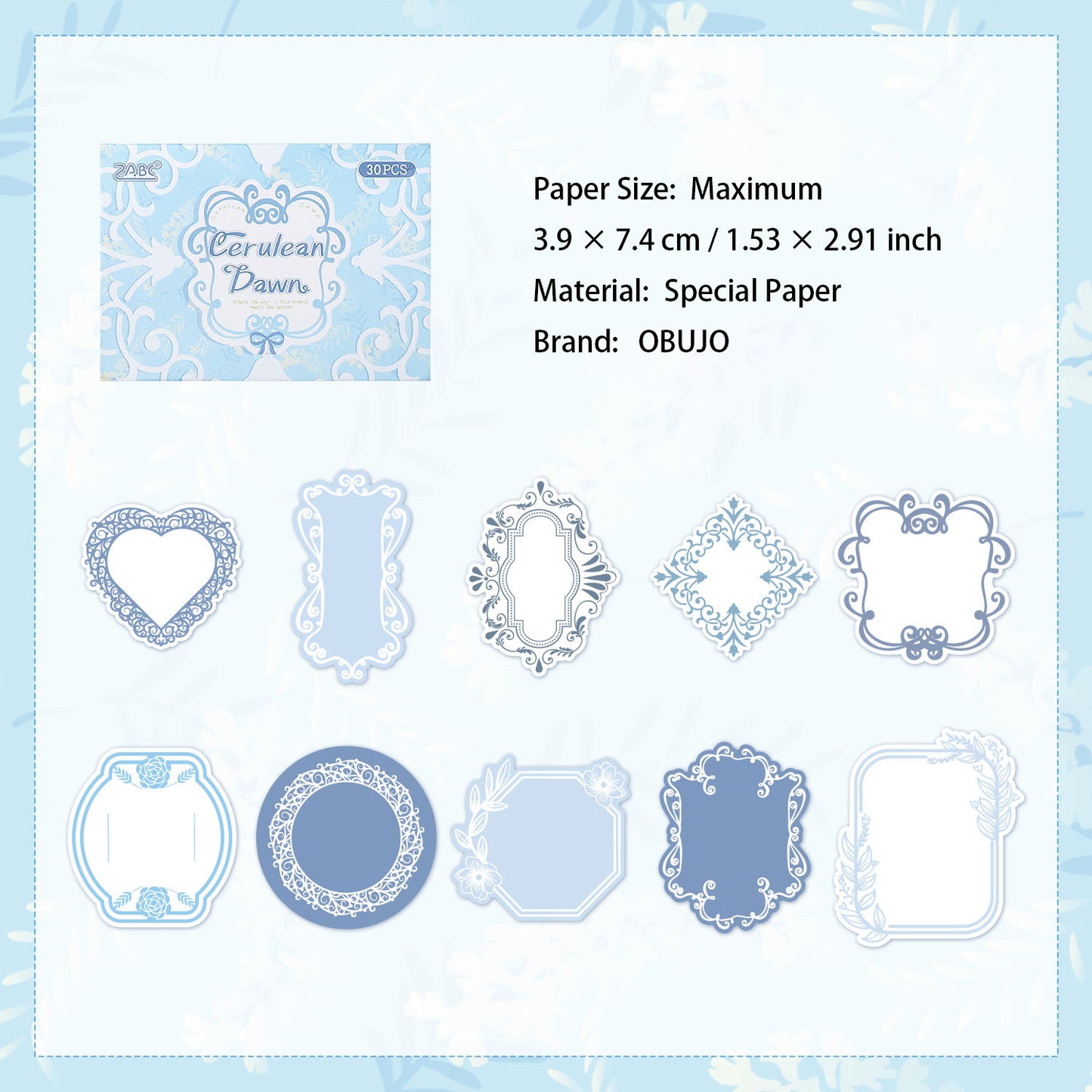 20 Pcs Emossed Paper and Journal Paper DSXS