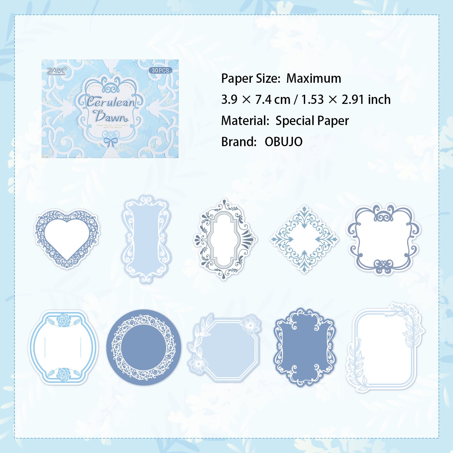 20 Pcs Emossed Paper and Journal Paper DSXS