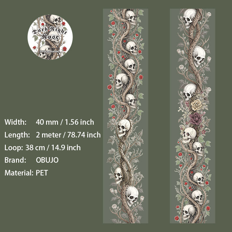 1 Roll Dark Gothic PET Tape AYQW