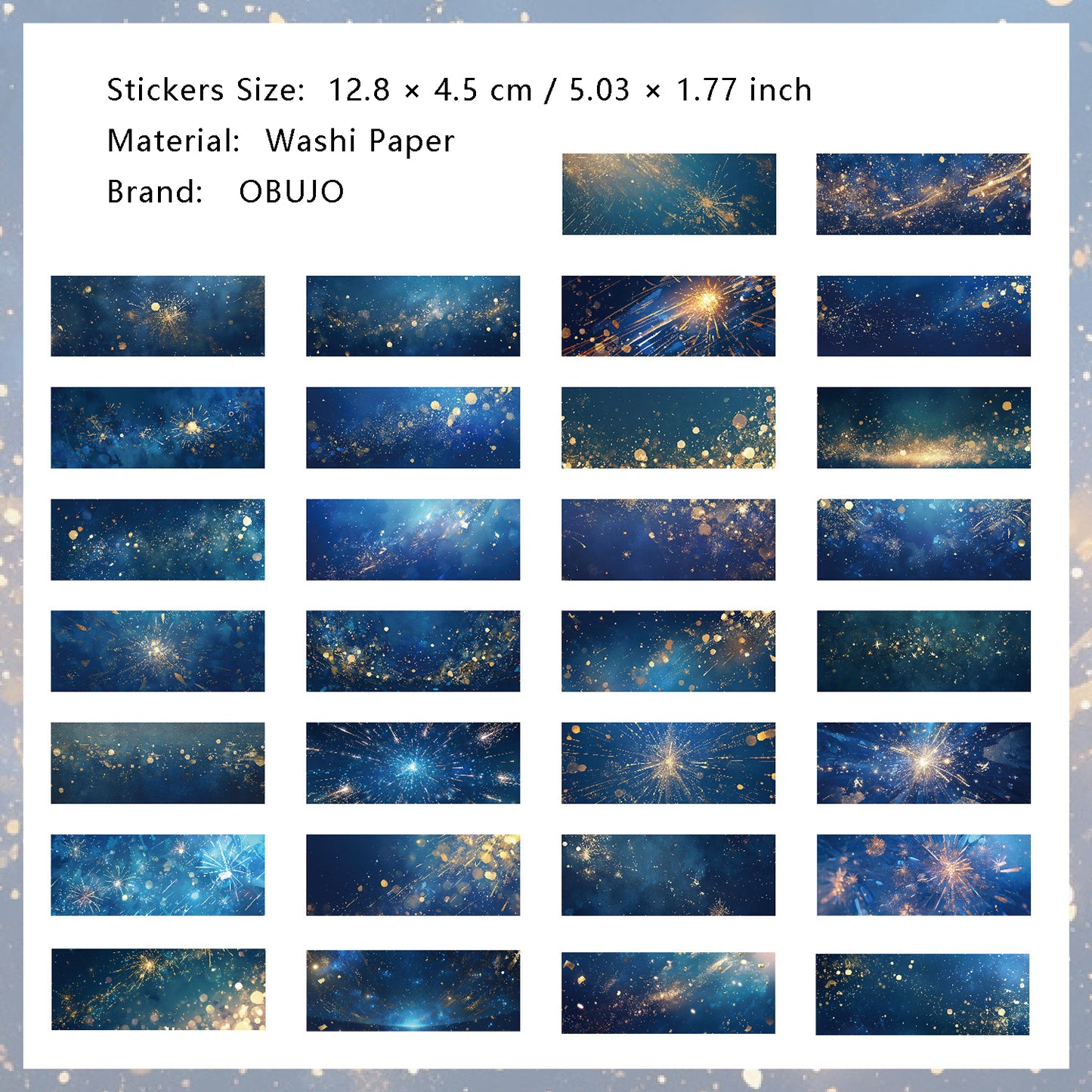 30 Sheets Sunset Landscape Washi Stickers ZRYXJ
