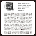 6 Rolls Vintage Floral Letter Number PET Tapes Set MBHJ