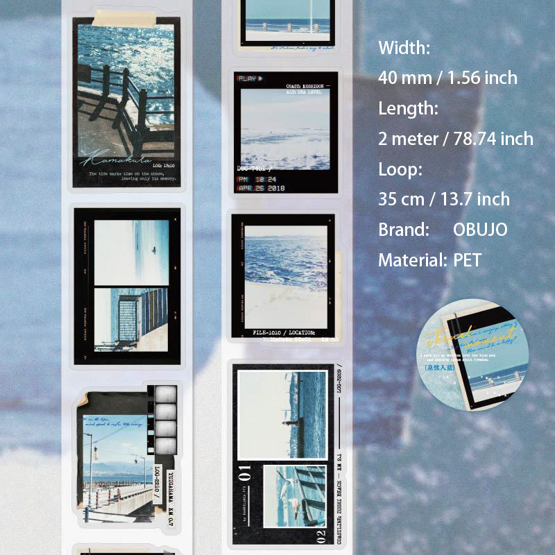 1 Roll Landscape PET Stickers Tape YHYS