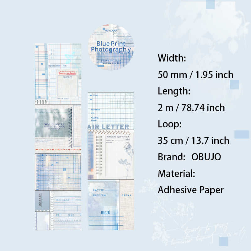 1 Roll Vitnage Collage Stikcers Tape ZJPTG