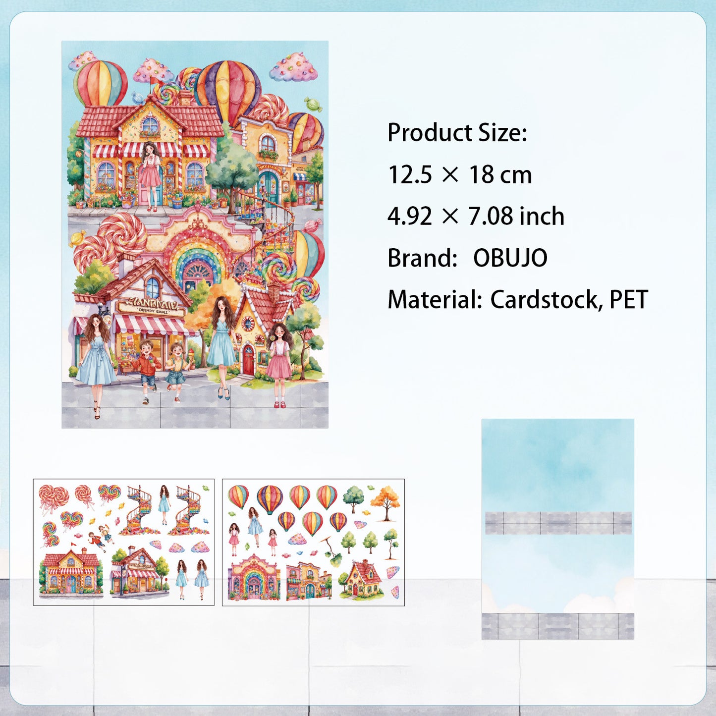 3D Fantasy House DIY Stickers Kit MJSR