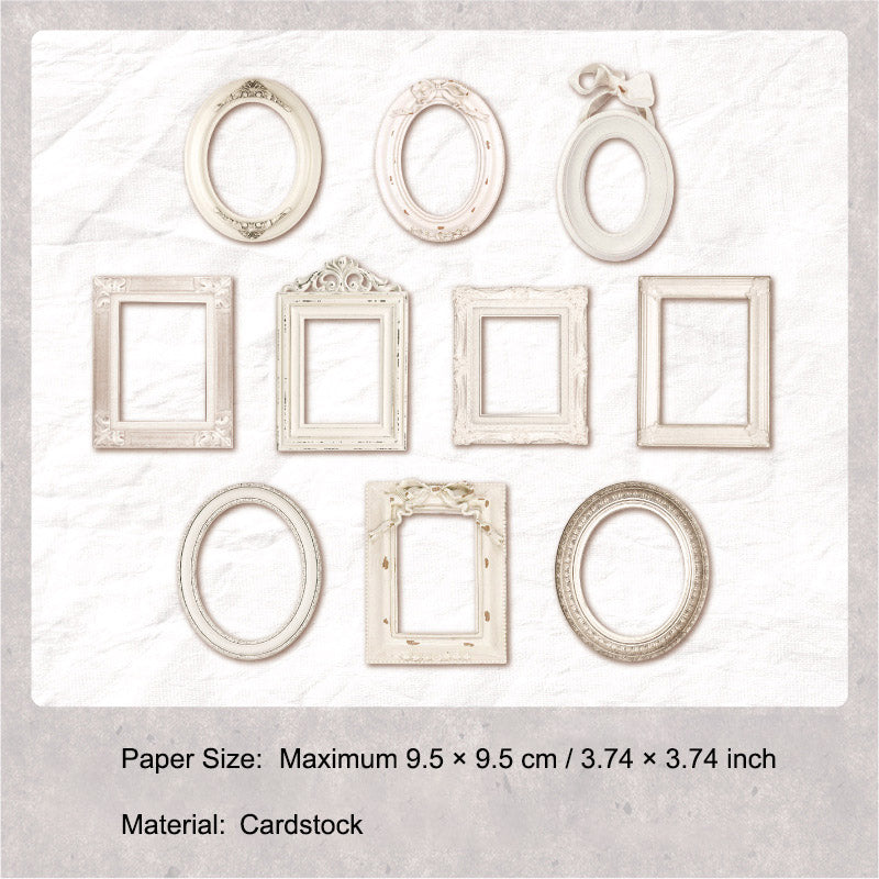 10 Pcs Vinage Frame Cardstock Paper CZAY