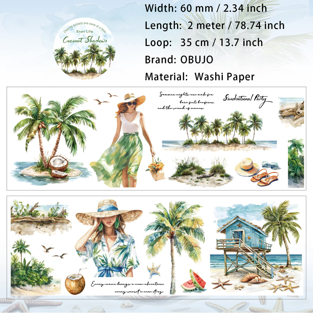 1 Roll Travel Theme Washi Tape YNTX