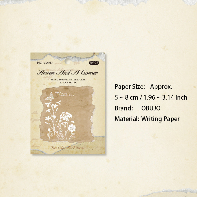 20 Pcs Floral Sticky Note Paper SBYJ
