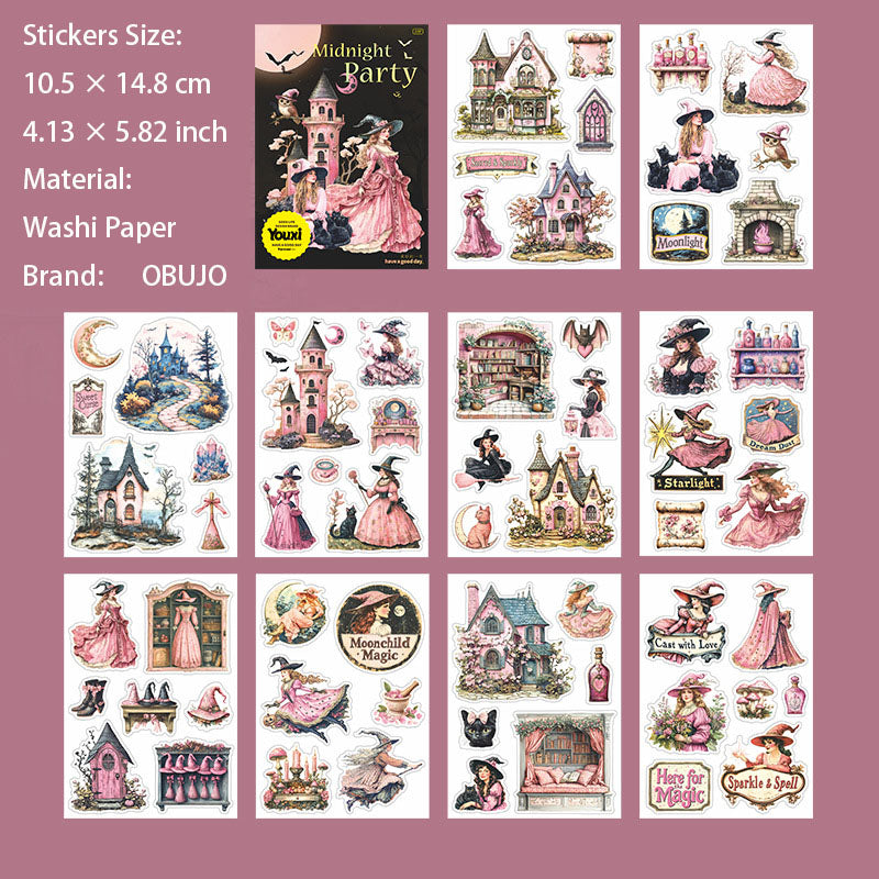 20 Pcs Halloween Theme Stickers Book WYPD