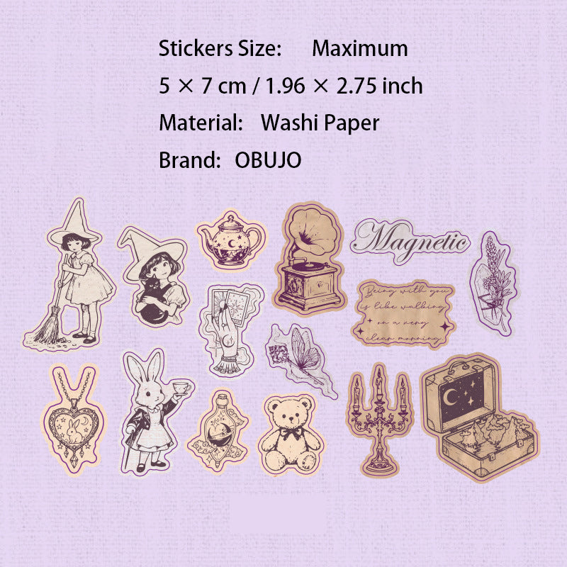 30 Pcs Vintage Journal Stickers BJLN