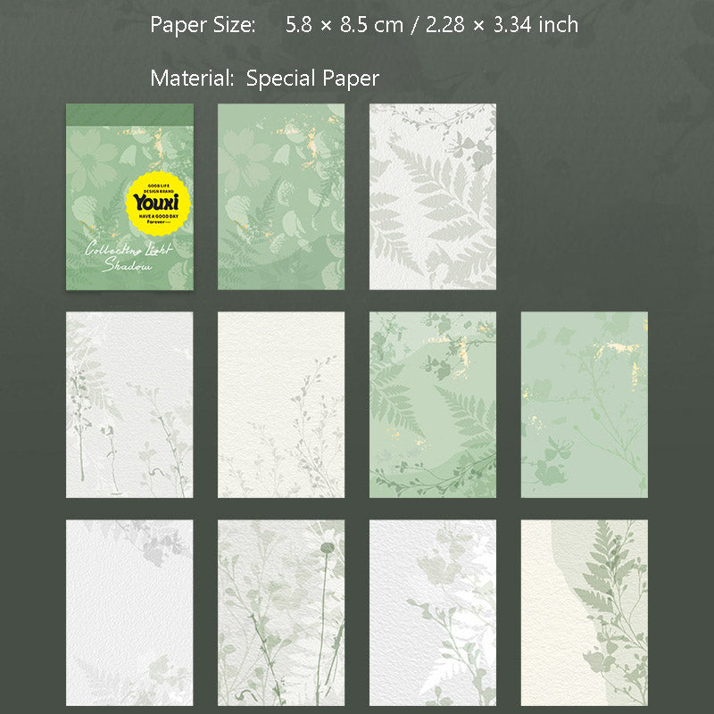 30 Pcs Shadow Theme Scrapbook Paper SJGYY