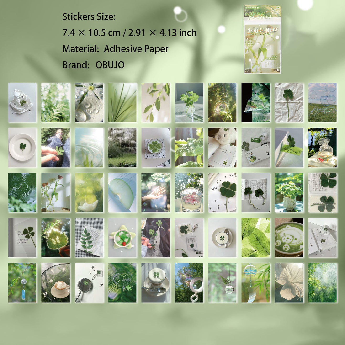 50 Pcs Aesthetic Stickers Book STZY