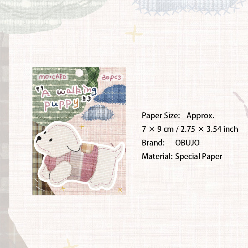 30 Sheets Cute Pet Themed Sticky Note MCGZW