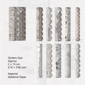 10 Pcs Cutout Lace Stickers YRZZ