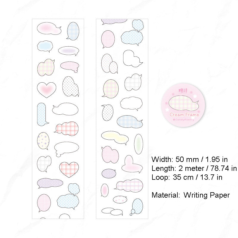 1 Roll Dialog Box Planner Stickers DHKHJ