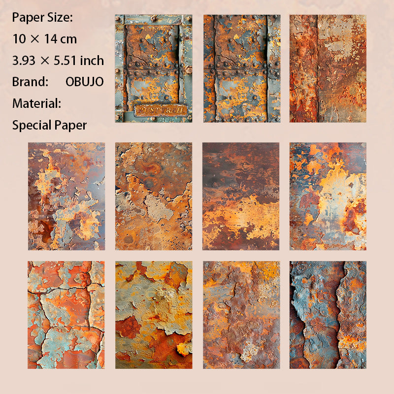 30 Sheets Rust Themed Journal Paper XJMZ