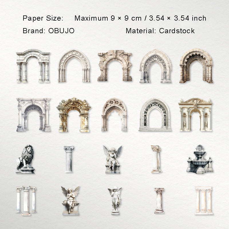 20 Pcs Manor Door Window Cardstock MHZY