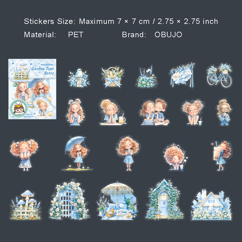 20 Pcs Fairy Childhood PET Stickers HYYWJ