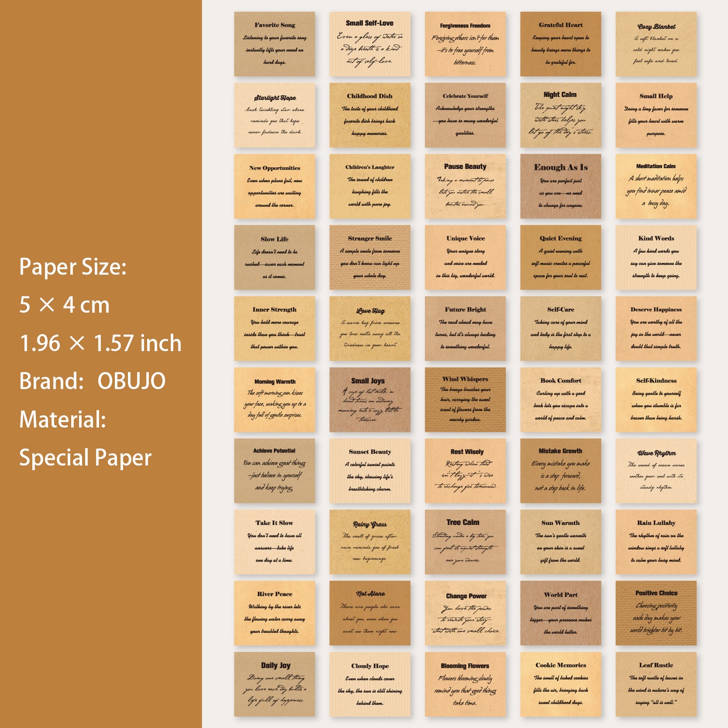 50 Sheets Quote Journal Paper BLXL