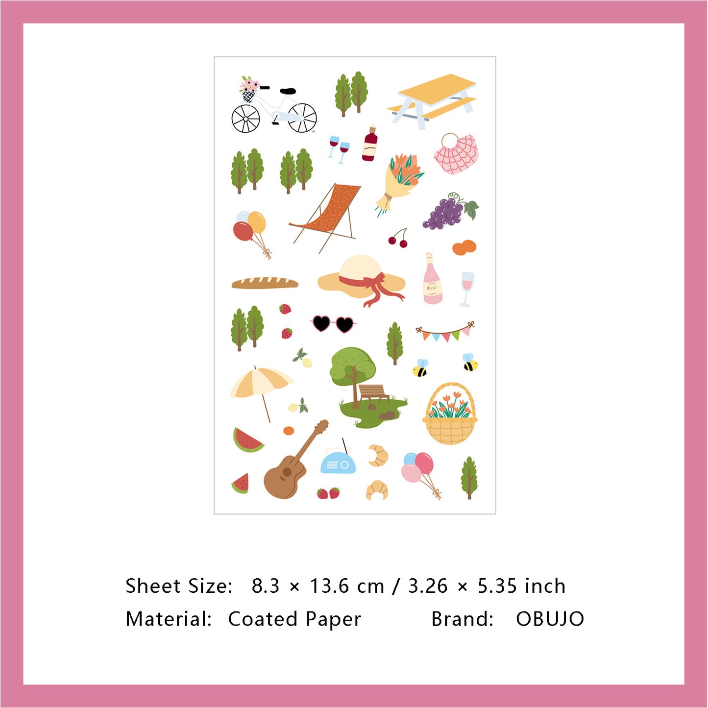 1 Sheet Daily Calender Planner Stickers DZTX