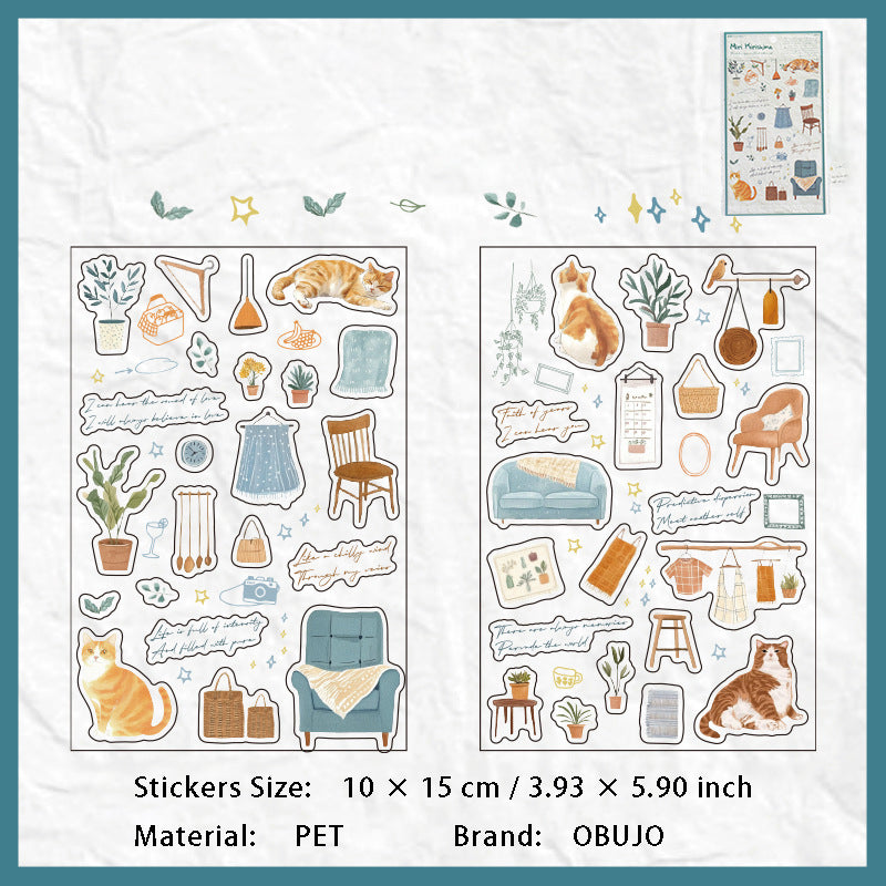 2 Sheets Lifestyle Planner Stickers SGXY