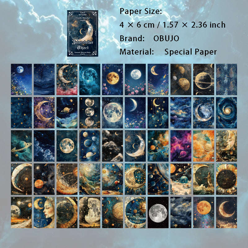 100 Sheets Fantasy Painting Journal Paper QHBWG