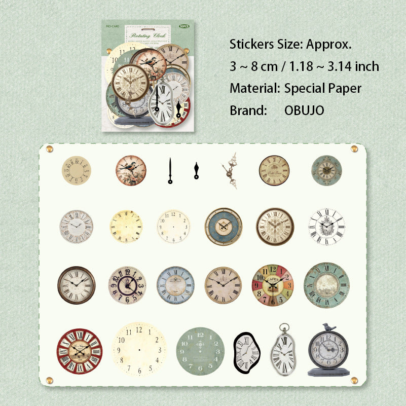 50 Pcs Vintage Gadgets Junk Journal Stickers SZSH