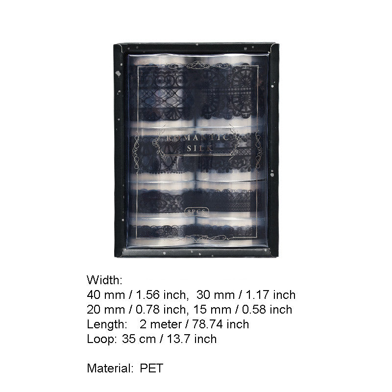 8 Rolls Lace PET Tape Set LMSY