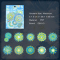 20 Pcs Firework PET Stickers YGYY