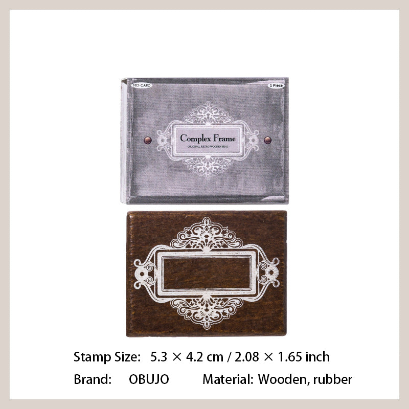 Vitnage Notepad Themed Wooden Stamp BKDAS