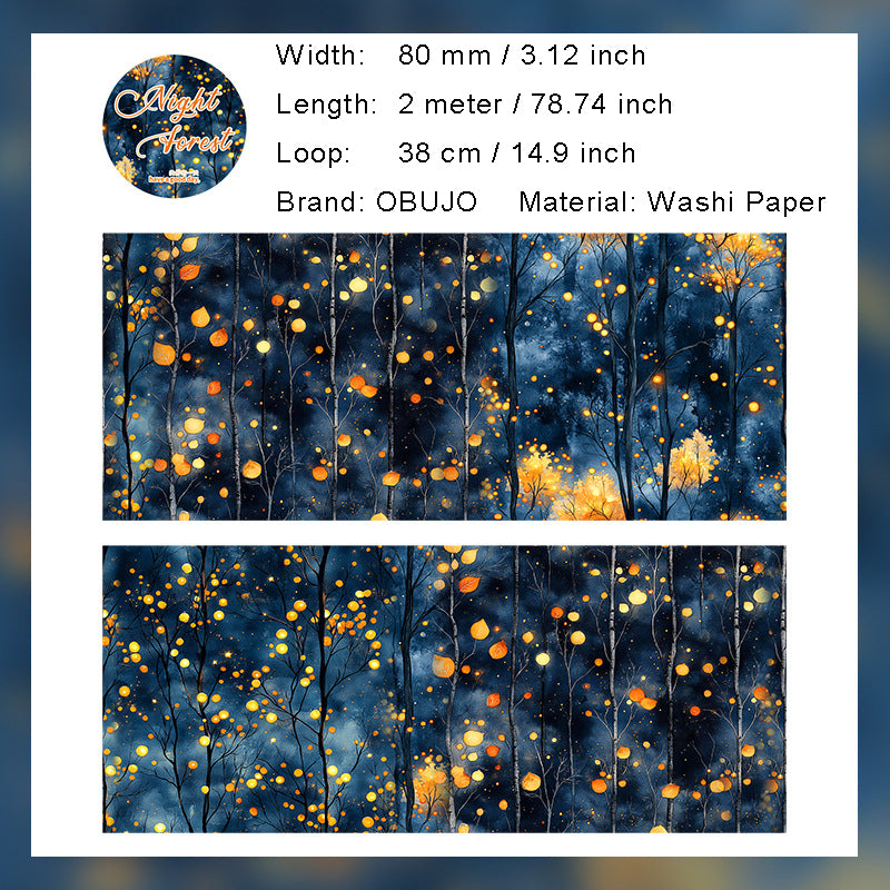 1 Roll Night Forest Washi Tape SLYW